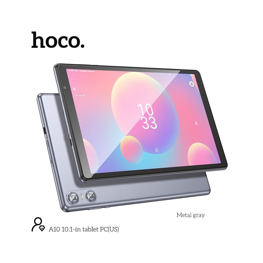 Hoco A10 Max 10.1' Tablet 8GB RAM 256GB 5G - Metal Grey